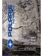 Предварительный просмотр 1 страницы Polaris Trail Boss 2007 Owner'S Manual