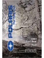 Polaris Trail Boss 9920770 Owner'S Manual preview