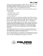 Предварительный просмотр 4 страницы Polaris Trail Touring Owner'S Manual