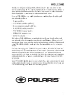 Предварительный просмотр 3 страницы Polaris Turbo IQ LXT Owner'S Manual