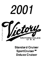 Polaris Victory Deluxe Cruiser 2001 Manual preview