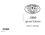 Polaris Victory Special Edition 2000 Owner'S Manual preview