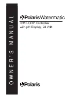 Preview for 1 page of Polaris Watermatic C316 Owner'S Manual