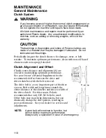 Preview for 113 page of Polaris WideTrak Owner'S Manual For Maintenance And Safety