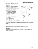 Preview for 118 page of Polaris WideTrak Owner'S Manual For Maintenance And Safety