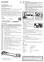 Предварительный просмотр 1 страницы Polarlite 1499879 Operating Instructions