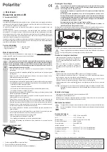 Предварительный просмотр 3 страницы Polarlite 1499879 Operating Instructions