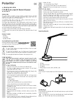 Предварительный просмотр 3 страницы Polarlite 1544291 Operating Instructions Manual