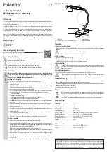 Предварительный просмотр 2 страницы Polarlite 1544296 Operating Instructions