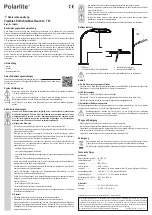 Preview for 1 page of Polarlite 1546854 Operating Instructions