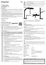 Предварительный просмотр 4 страницы Polarlite 1546854 Operating Instructions