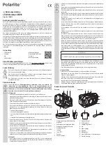 Polarlite XE450 Operating Instructions Manual preview