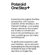 Preview for 3 page of Polaroid Originals OneStep+ User Manual