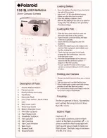 Polaroid 238 SL User Manual preview