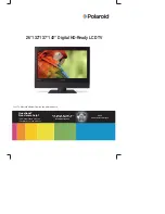 Предварительный просмотр 1 страницы Polaroid 26"/ 32"/ 37"/ 42" Digital HD-Ready LCD TV User Manual