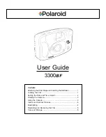 Preview for 1 page of Polaroid 3300BF User Manual