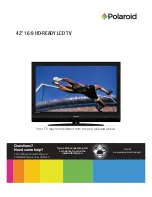 Polaroid 42" 16:9 HD-READY LCD TV User Manual preview