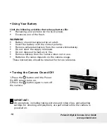 Предварительный просмотр 10 страницы Polaroid a600 User Manual