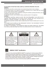 Предварительный просмотр 5 страницы Polaroid DE416T1N4AU User Manual