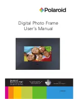 Preview for 1 page of Polaroid Digital Photo frame User Manual