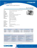 Preview for 2 page of Polaroid EZ1800 Brochure & Specs