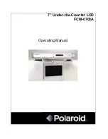 Polaroid FCM-0700A Operating Manual preview