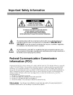 Предварительный просмотр 2 страницы Polaroid FLM 2011 - LCD Tv Operating Manual