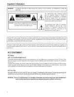 Preview for 4 page of Polaroid FLM-2601 - Widescreen LCD HDtv Monitor Operating Manual