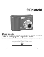 Polaroid i631 - 6MP 3x Optical/4x Digital Zoom Camera User Manual preview