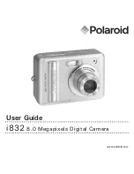 Предварительный просмотр 1 страницы Polaroid I832 - Digital Camera - 8.0 Megapixel User Manual