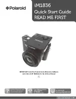 Предварительный просмотр 1 страницы Polaroid iM1836 Quick Start Manual