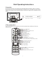 Preview for 3 page of Polaroid LCD 1700 - Flat Panel LCD TV Operation Manual