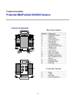 Preview for 5 page of Polaroid Miniportrait 204 User Manual