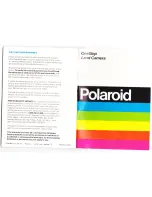 Preview for 1 page of Polaroid ONESTEP LAND CAMERA Manual