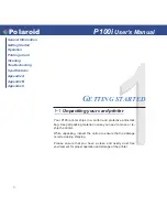 Preview for 9 page of Polaroid P100I User Manual