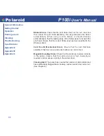 Preview for 41 page of Polaroid P100I User Manual