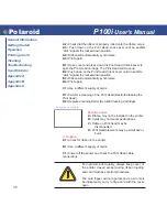 Preview for 44 page of Polaroid P100I User Manual