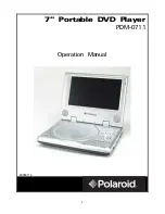 Polaroid PDM-0711 Operation Manual предпросмотр