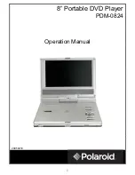 Предварительный просмотр 1 страницы Polaroid PDM-0824 Operation Manual