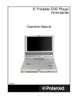 Предварительный просмотр 1 страницы Polaroid PDM-0825M Operation Manual