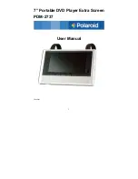 Предварительный просмотр 1 страницы Polaroid PDM 2737 - DVD Player With LCD Monitor User Manual