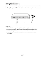 Preview for 16 page of Polaroid PDV-0700K Operation Manual