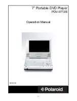 Polaroid PDV-0713B Operation Manual preview