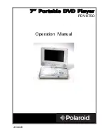 Polaroid PDV-0750 Operation Manual preview