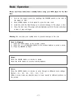 Предварительный просмотр 17 страницы Polaroid PDV-077PT Operation Manual