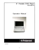 Предварительный просмотр 1 страницы Polaroid PDV-0801A Operation Manual