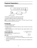 Предварительный просмотр 15 страницы Polaroid PDV-0801A Operation Manual