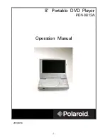 Preview for 1 page of Polaroid PDV-0813A Operation Manual