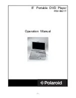 Предварительный просмотр 1 страницы Polaroid PDV-0821 Operation Operation Manual