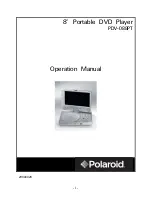 Preview for 1 page of Polaroid PDV-088PT Operation Manual